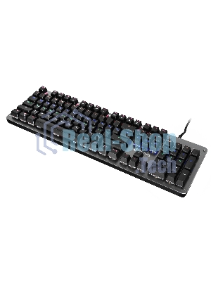 Клавиатура Oklick 970G Dark Knight проводная, USB Type-A, чёрный/серебристый