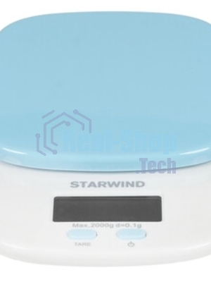 Весы кухонные Starwind SSK2156 макс. вес: 2 кг, голубой