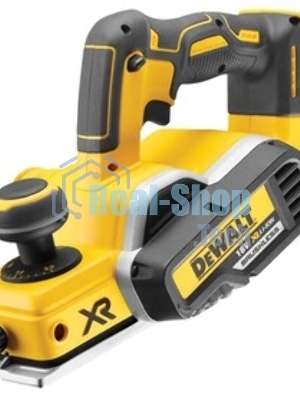 Аккумуляторный бесщеточный рубанок XR DeWalt DCP580N-XJ черный/желтый