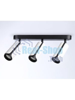 Светильник Ambrella light TN51603/3 WH/BK белый/черный GU10/3 380*60*195