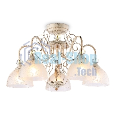 Светильник Ambrella light TR3057/5 BG/GD/FR бежевый/золото/белый матовый E27/5 max 40W D600*380