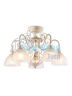 Светильник Ambrella light TR3057/5 BG/GD/FR бежевый/золото/белый матовый E27/5 max 40W D600*380