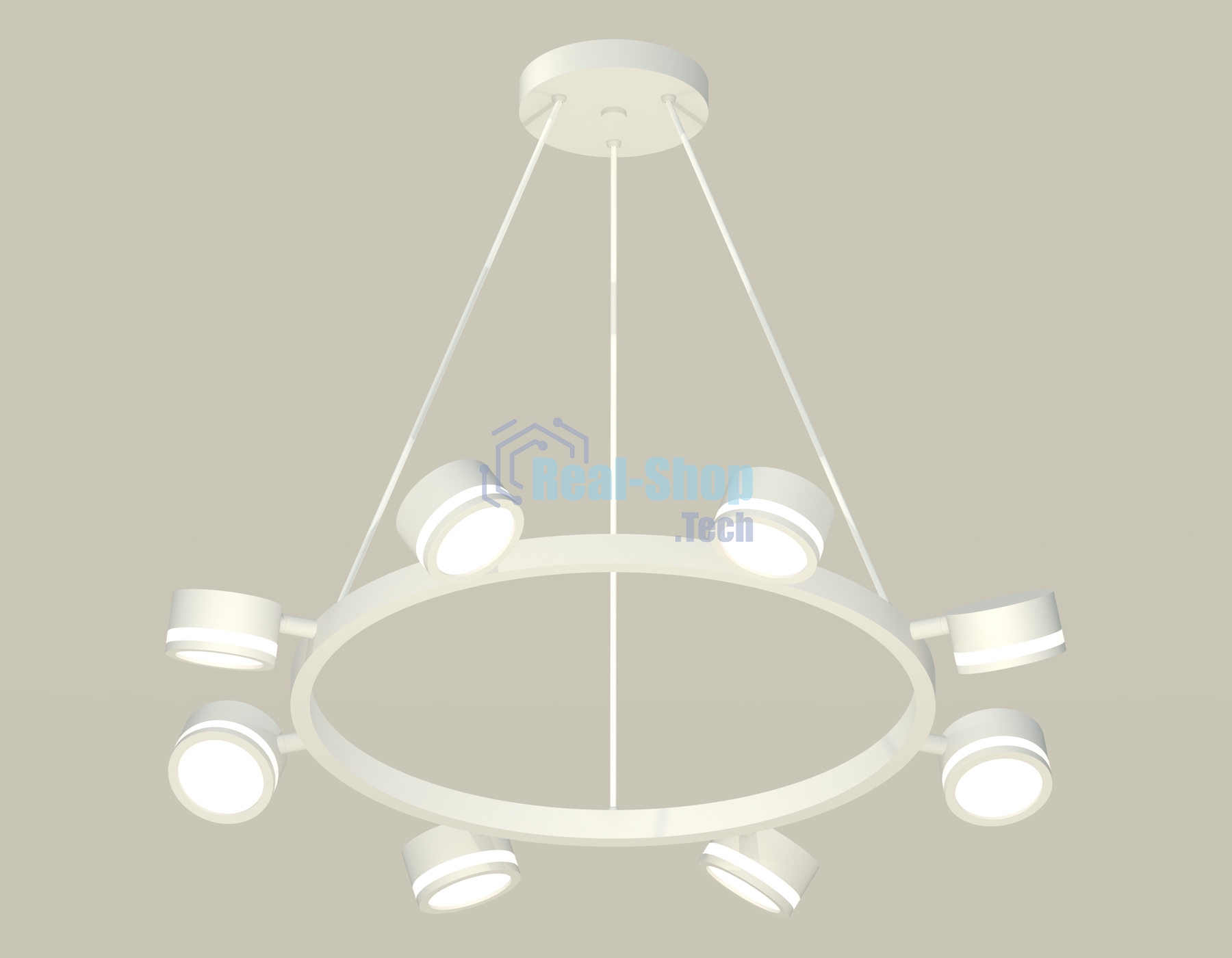 Светильник Ambrella light XB9195200/8 SWH/FR белый песок/белый матовый GX53 (C9195, N8412)
