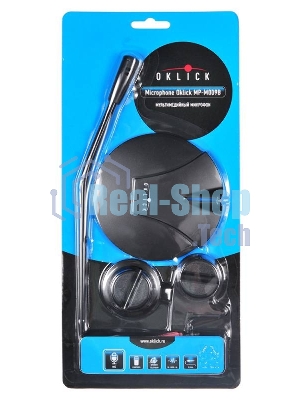 Микрофон проводной Oklick MP-M009B 1.8м черный
