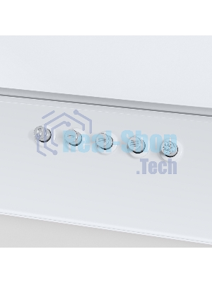 Вытяжка наклонная HOMSair Elf Push 60 белый, 60 см, 650 куб. м/ч, 47 дБ