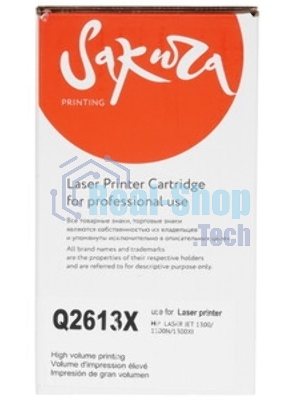 Картридж лазерный Sakura Q2613X для лазерного принтера HPLaserJet 1300/1300n/1300x, черный, 4000 к.
