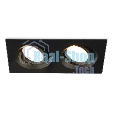 Светильник Ambrella light TN1146/2 BK черный IP44 GU5.3/2 180*95*38