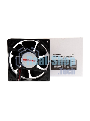 Вентилятор для корпуса Rexant RХ 12038HS 24 VDC черный, 120 мм, 2500 об/мин, 40 дБ, 2 pin