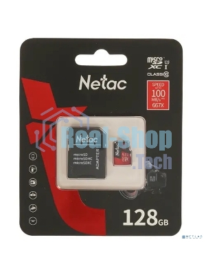 Флеш карта MicroSD card Netac P500 Extreme Pro 128Gb, retail version w/SD adapter