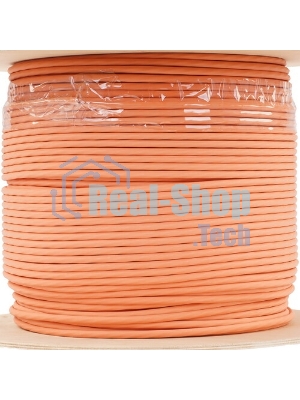 Кабель Cablexpert FPC-5051E-LSZH-4-CU indoor, FTP-LSZH 4x2x0.51, медный, кат.5e, однож., 305м, box, оранжевый