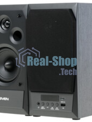 Акустическая система 2.0 SVEN MC-10, чёрный, мощность 2x25Вт (RMS), FM-тюнер, USB/microSD, дисплей, пульт ДУ, Bluetooth SVEN MC-10, чёрный, акустическая система 2.0, мощность 2x25Вт (RMS), FM-тюнер, USB/microSD, дисплей, пульт ДУ, Bluetooth