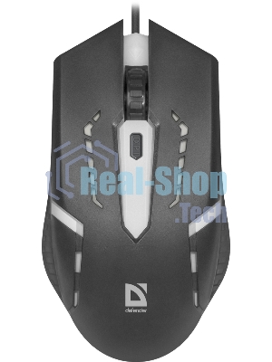 Мышь проводная Defender Hit MB-601 черный, 1200 dpi, USB, кнопки - 4
