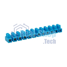 Клеммная винтовая колодка Rexant KВ-14 6-14, ток 20 A, полиэтилен синий (10 шт./уп.)