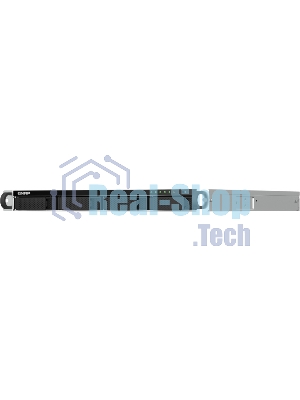 Сетевое хранилище SMB QNAP TS-464U-8G NAS 4 HDD trays, rackmount 1U, 1 PSU. 4-core Intel Celeron N5105/N5095 2.0-2.9 GHz, 8 Gb RAM MAX, 2x2.5GbE, 2xUSB 3.2 Gen 2 (10Gbps), 2xUSB 2.0, 1xHDMI, PCIe Gen 3 x2, W/o rail kit RAIL-B02