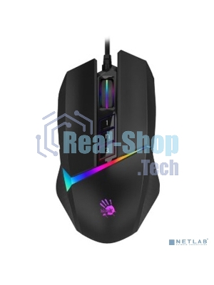 Мышь проводная A4Tech Bloody W60 Max черный, 10000 dpi, USB, кнопки - 10