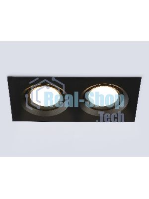 Светильник Ambrella light TN1146/2 BK черный IP44 GU5.3/2 180*95*38