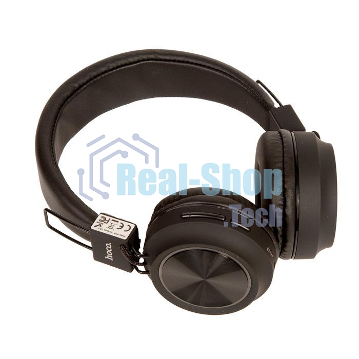 Беспроводные/проводные наушники Hoco W25 черный, полноразмерные, Bluetooth + проводной, до 12 ч.