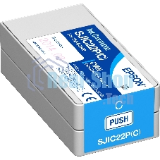Картридж струйный SJIC22P голубой для Epson C3500