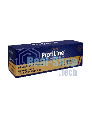Картридж ProfiLine PL-46471105 для принтеров Oki C823/C833/C843 Yellow 7000 копий