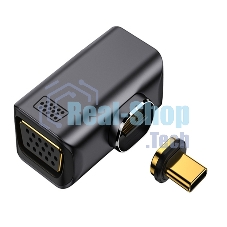 Переходник Type-C папа на VGA мама с магнитным разъемом