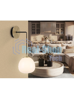 Настенный светильник Ambrella light LH51005 SGD/BK/FR золотой песок/черный/белый матовый G9 max 28W 130*200*400