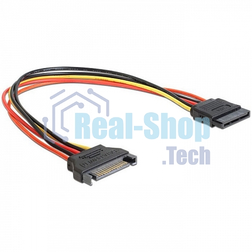 Удлинитель кабеля питания SATA Cablexpert CC-SATAMF-02, 15pin(M)/15pin(F), 50 см