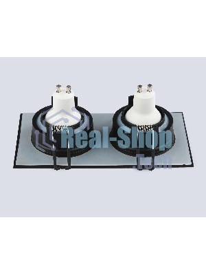 Светильник Ambrella light TN1146/2 BK черный IP44 GU5.3/2 180*95*38