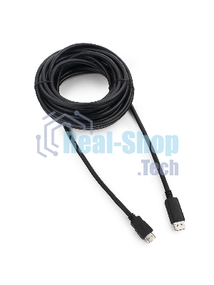 Кабель Cablexpert DisplayPort->HDMI, 10м, 20M/19M, черный, экран, пакет
