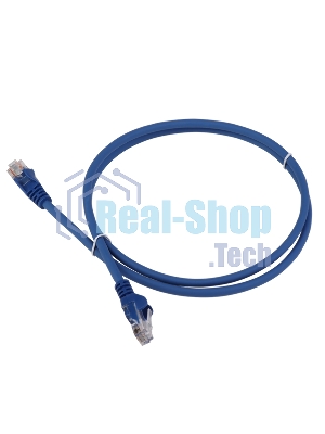 Патч-корд Lanmaster LAN-PC45/U5E-5.0-BL вилка RJ-45-вилка RJ-45 кат.5е 5м синий LSZH (уп.:1шт)