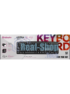 Клавиатура проводная Defender Astra HB-588, USB, черный