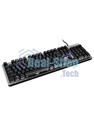 Клавиатура Oklick 970G Dark Knight проводная, USB Type-A, чёрный/серебристый