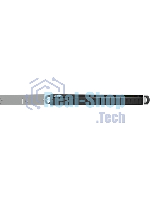 Сетевое хранилище SMB QNAP TS-464U-RP-8G NAS 4 HDD trays, rackmount 1U, 2 PSU. 4-core Intel Celeron N5105/N5095 2.0-2.9 GHz, 8 Gb RAM MAX, 2x2.5 Gigabit Ethernet, 4xUSB, 1xHDMI . PCIe Gen 3 x2, W/o rail kit RAIL-B02