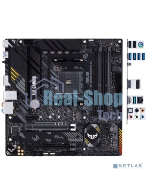 Материнская плата ASUS TUF GAMING B550M-PLUS, AM4, AMD B550, 4xDDR4, 4xSATA, 2xM.2, 1xPCIe 4.0 x16, 1xPCIe 3.0 x16, 1xPCIe x1, 1xHDMI, 1xDP, 1x 2.5Gb LAN, 4xUSB-A 3.2 Gen 1, 1xUSB-A 3.2 Gen 2, 2xUSB-A 2.0, 1xUSB-C 3.2 Gen 2, 5x3.5 мм, 7.1, mATX