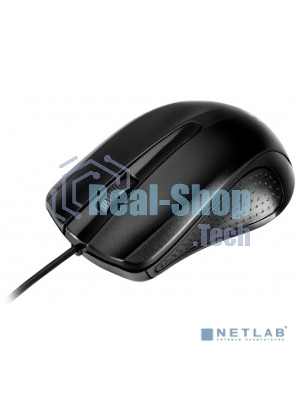 Мышь проводная Oklick 225M черный, 1200 dpi, USB, кнопки - 3