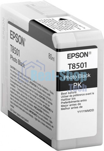 Картридж EPSON T8501 (C13T850100) черный фото (80 мл.) для SureColor SC-P800