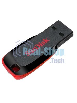 Флешка USB Sandisk CZ50 Cruzer Blade (SDCZ50-016G-B35), 16Gb, USB 2.0, R/W 15/4, черный/красный