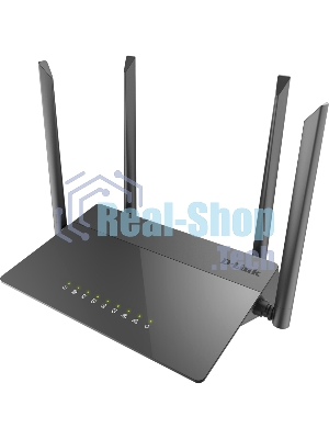Маршрутизатор беспроводной D-Link DIR-841/RU/A1B, Wireless AC1200 Dual-Band Router with 1 10/100/1000Base-T WAN port and 410/100Base-TX LAN ports.802.11b/g/n compatible, 802.11AC up to 866Mbps,1 10/100/1000Base-T WAN port, 4