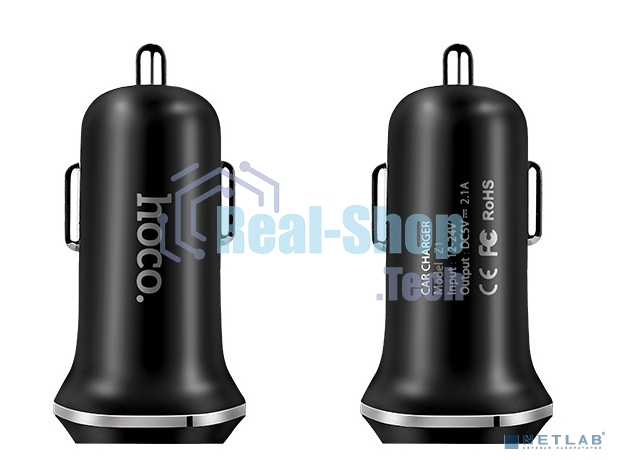 Авто ЗУ/2 USB/HOCO HC-35909 Z1/Выход: 10.5W/черный