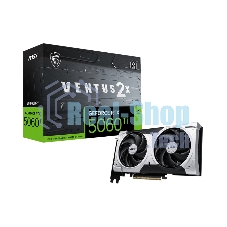 Видеокарта MSI RTX 5060 TI 8G VENTUS 2X PLUS, NVIDIA RTX 5060 Ti, 8 ГБ GDDR7, 128 бит, PCI-e 5.0, 1xHDMI, 3xDP, 2587 МГц