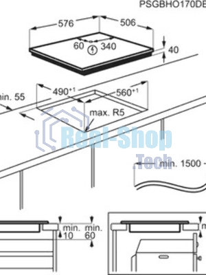 Электрическая варочная панель Electrolux EHF6342XOK Hi-Light, независимая, черный