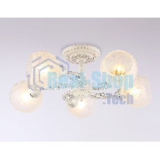 Светильник Ambrella light TR3062/5 WH/SL/FR белый/серебро/белый матовый E27/5 max 40W D615*245