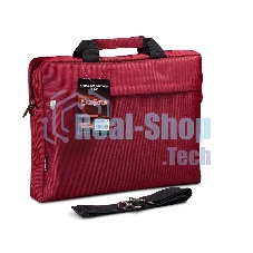 Сумка для ноутбука ExeGate EX212299RUS Start S15 Red, красная, полиэстер, для ноутбуков до 15.6