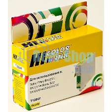 Картридж Epson Stylus S22/SX125/SX420W/SX425W/BX305F (Hi-Black) new, C13T12844010, Y