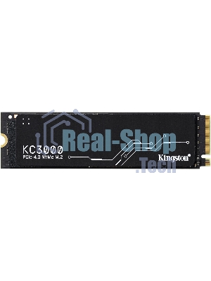 Накопитель SSD Kingston KC3000, 4Tb, PCIe 4.0 x4, M.2 2280, NVMe, R/W 7000/7000, с радиатором