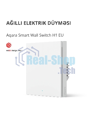 Выключатель умный Aqara Smart wall switch H1 ((with neutral, single rocker) WS-EUK03
