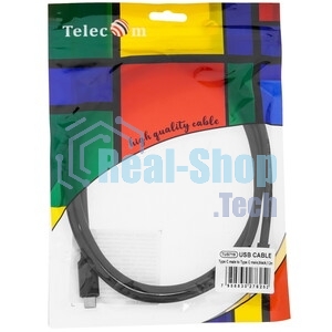 Кабель-соединительный Type-Cm -->Type-Cm, 1.2метра черный Telecom TUS719-1.2M