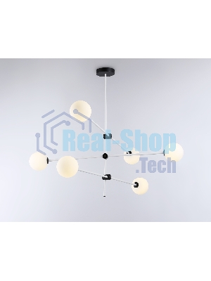 Светитльник Ambrella Light TR2512/6 WH/BK белый/черный G9/6 max 10W D970*830