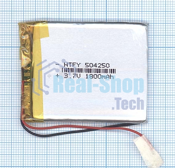 Аккумулятор Li-Pol (батарея) 5x42x50мм 2pin 3.7V/1800mAh
