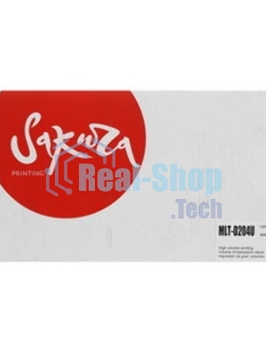 Картридж лазерный Sakura MLTD204U для Samsung SL-M3325/3375/3825/3875/4025/4075 черный, 15 000к.