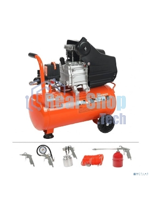 Компрессор Patriot EURO 24-240K + набор пневиоинструмента KIT 5В1.5кВт 220В 240л/мин 24л